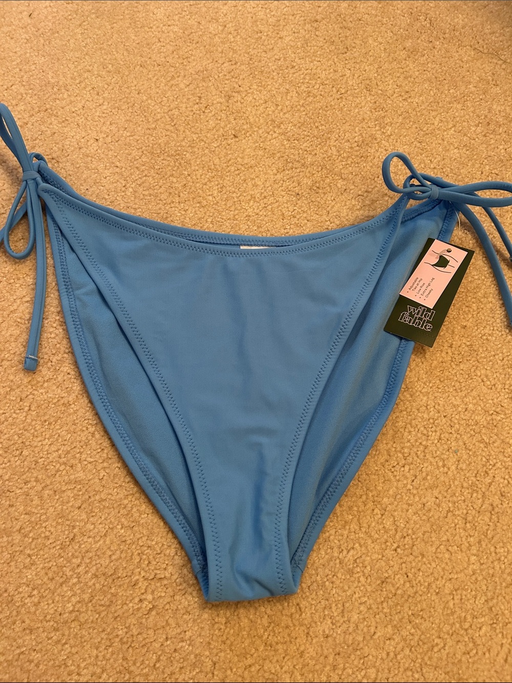 wild fable Sky Blue Tie-Side Bikini Bottoms